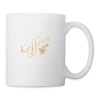 Beamtin powered by Koffein Shirt - Tasse - Weiß - Rechts