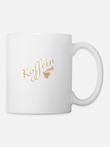 Beamtin powered by Koffein Shirt - Tasse - Weiß