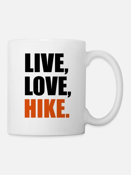 wandern - Tasse - Weiß