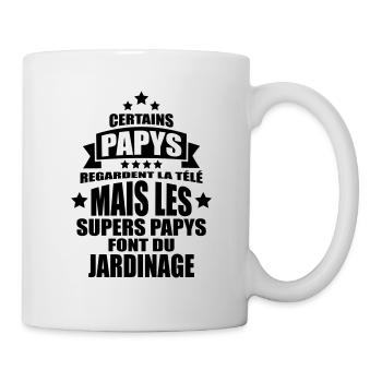 les supers papys font du jardinage - Mug blanc - blanc - Droite