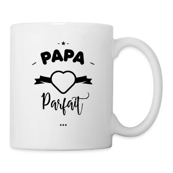 Papa parfait - - Mug blanc - blanc - Droite