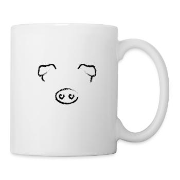 Animal head pig - Mug - white - Right