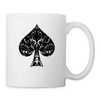 Tribal Ace of Spades Poker Hold'em - Mug blanc - blanc - Droite