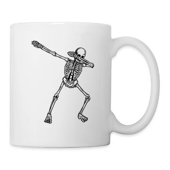 Dab Dabbing Skeleton Cool Shirt Design Cadeau - Mug blanc - blanc - Droite