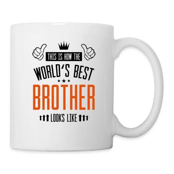 Weltbester Bruder - Tasse - Weiß - Rechts