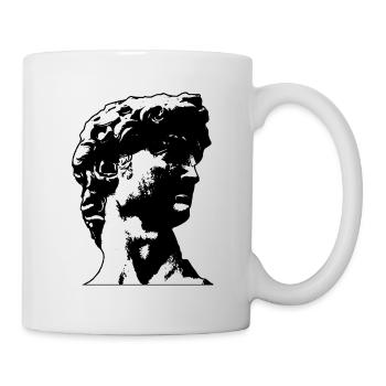 Vaporwave Statue Büste Grieche Römer - Tasse - Weiß - Rechts