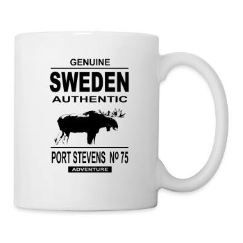 Sweden - Moose - Schweden - Elch - Tasse - Weiß - Rechts