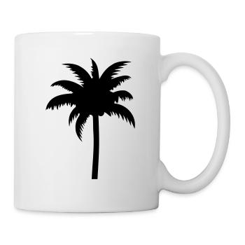 Palme - Tasse - Weiß - Rechts