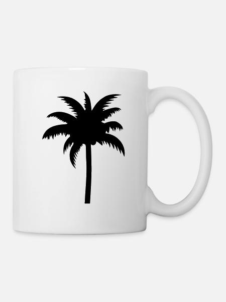 Palme - Tasse - Weiß