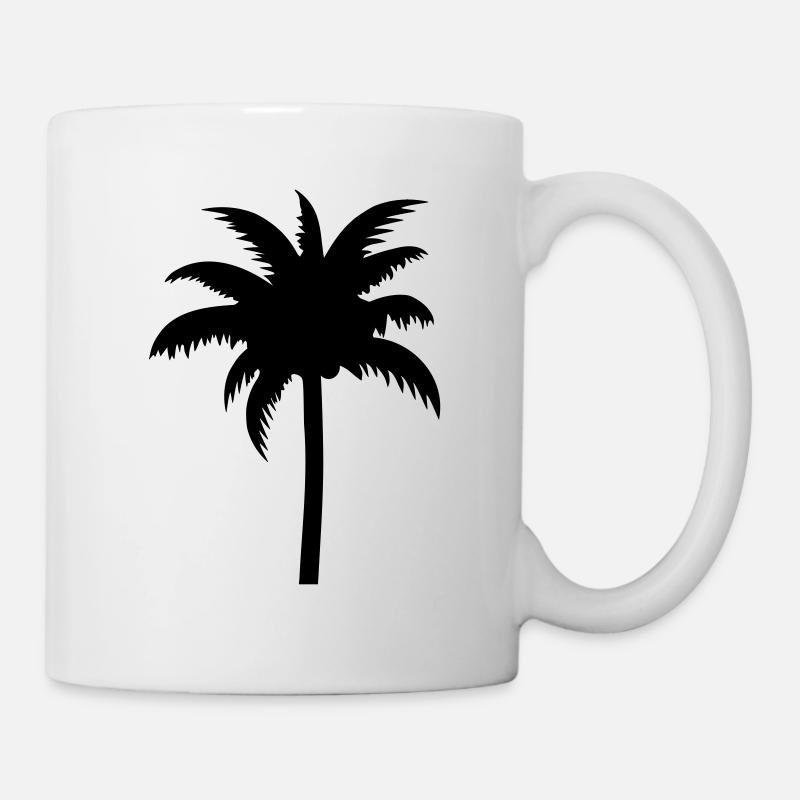 Palme - Tasse - Weiß