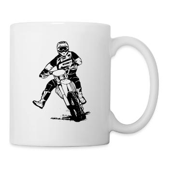 Enduro - Offroad - MotoCross - Supercross - MX - Mug blanc - blanc - Droite
