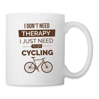 Therapy cycling bycycle wheel racing bike racing bike - Mug - white - Right