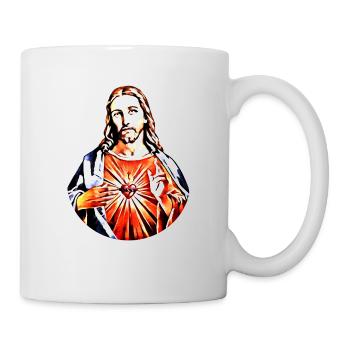 Jesus Christ * Jesus Christus Kontrast - Tasse - Weiß - Rechts