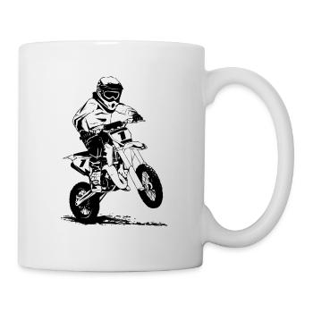 Youngster Moto Cross - Kinder Motocross - KIDS MX - Tasse - Weiß - Rechts