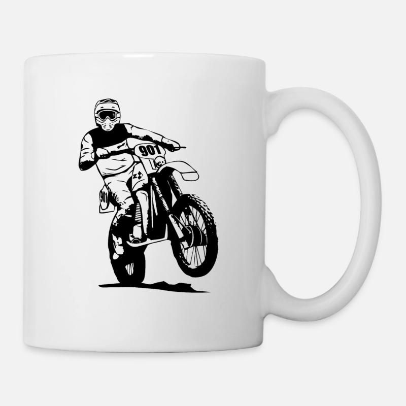 Enduro - Tasse - Weiß