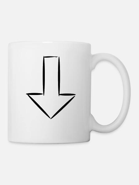 Arrow green - Mug - white