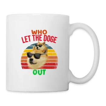 Dogecoin - Who let the doge out - Mug - white - Right