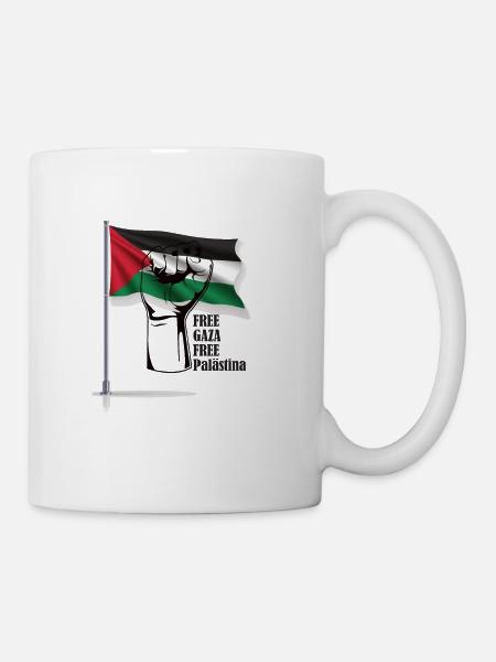 Free Gaza - Palestine Libre - Palestine - Mug blanc - blanc