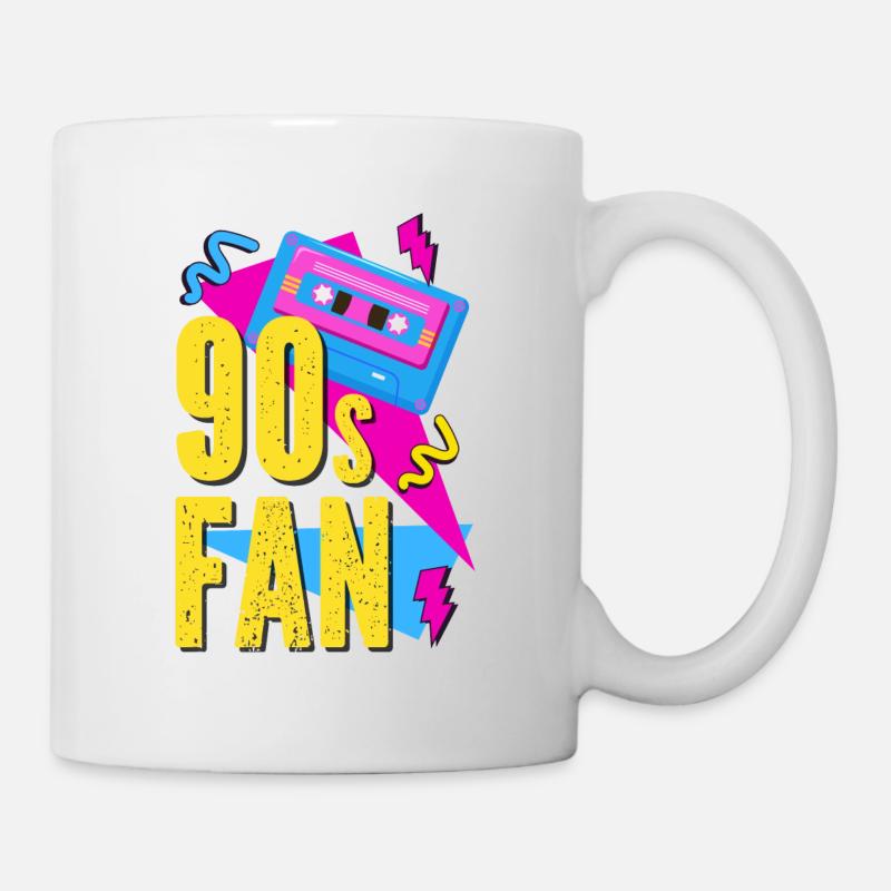 90er retro Kassette - Tasse - Weiß