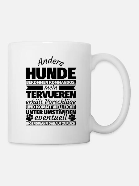 Tervueren Hund Geschenke - Tasse - Weiß