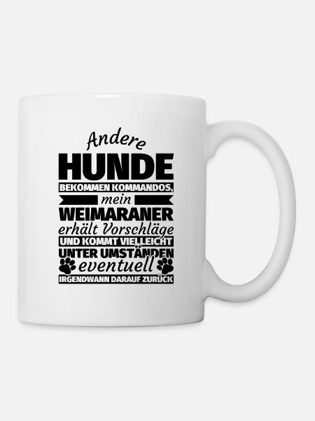 Weimaraner Hund Geschenke - Tasse - Weiß