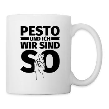 Pesto und ich wir sind so - Tasse - Weiß - Rechts