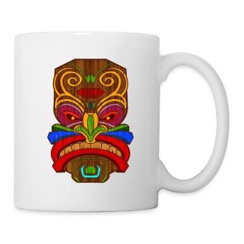 Tiki Paradise Tiki Masque Hawaii Été - Mug blanc - blanc - Droite