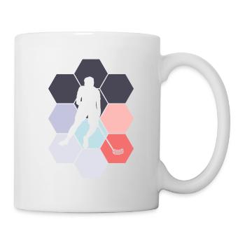 Floorball Floorball Abstract Floorbal Player - Mug - white - Right