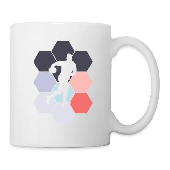 Rugby Player Rugby Abstract Rugby Sport - Mug - white - Right