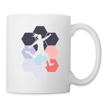 Footballer Abstract Football Player Football - Mug - white - Right