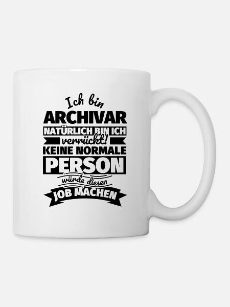 Archivar Geschenke - Tasse - Weiß