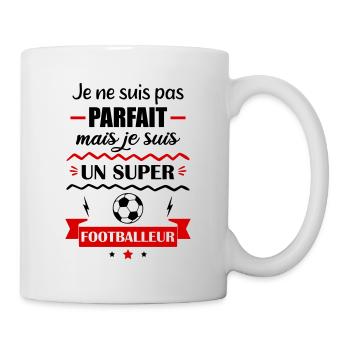 pas parfait mais foot, football, footballeur - Mug blanc - blanc - Droite