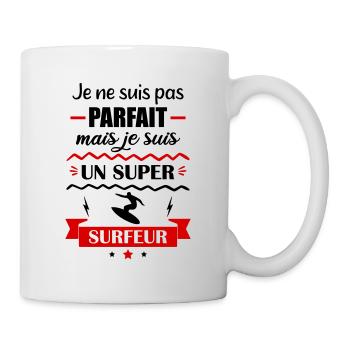 Pas parfait surfeur, idée cadeau surf - Mug blanc - blanc - Droite