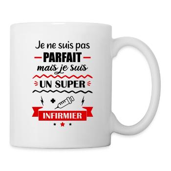 pas parfait infirmier, idée cadeau soignant - Mug blanc - blanc - Droite