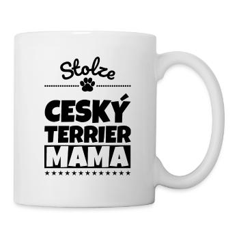 Stolze Ceský Terrier Mama - Tasse - Weiß - Rechts