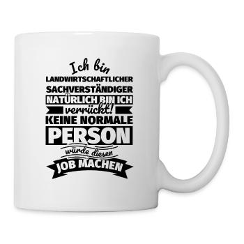 Landwirtschaftlicher Sachverständiger Geschenke - Tasse - Weiß - Rechts