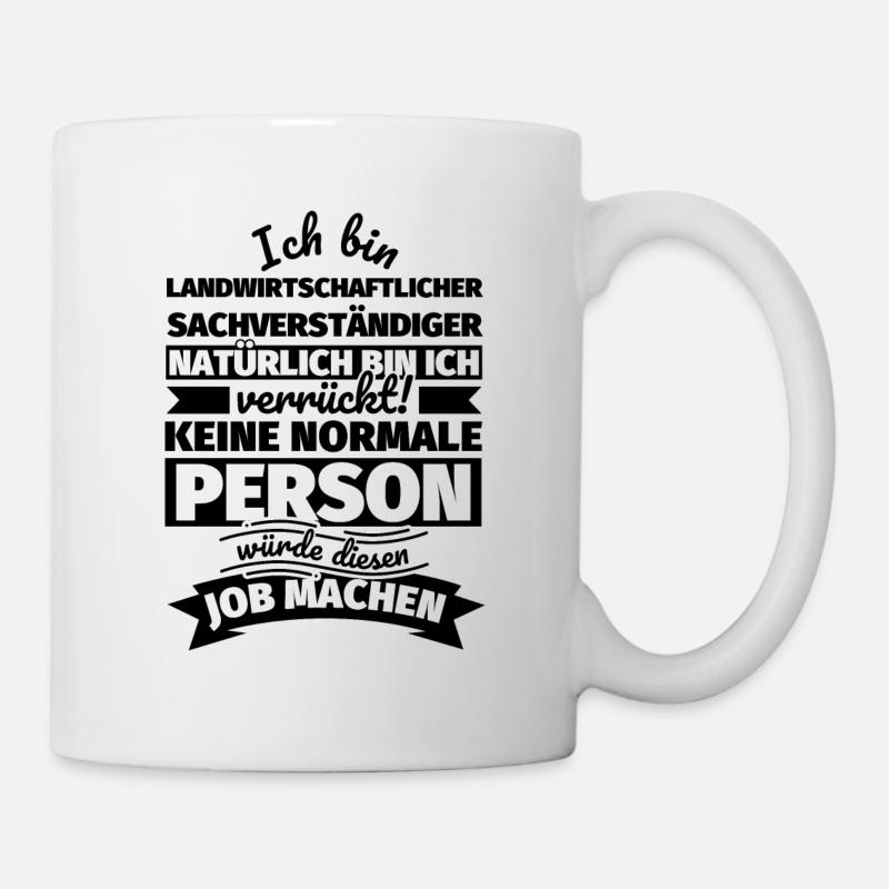 Landwirtschaftlicher Sachverständiger Geschenke - Tasse - Weiß