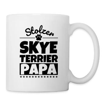 Skye Terrier lustig Herrchen Hund - Tasse - Weiß - Rechts