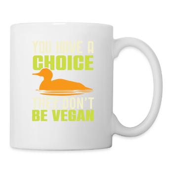 veggie vegan zitat - Tasse - Weiß - Rechts
