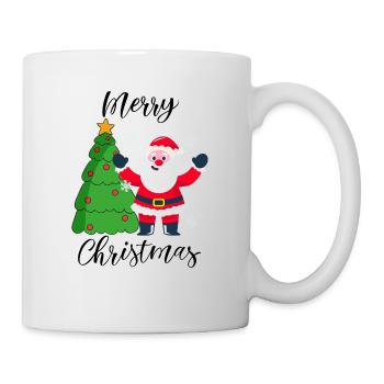 Merry Christmas Design im Comic Stil - Tasse - Weiß - Rechts