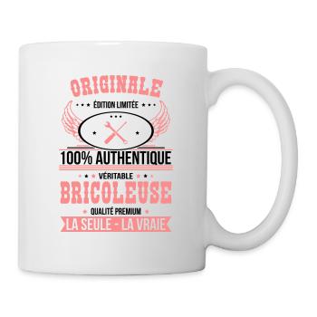 Authentique et véritable bricoleuse - Originale - Mug blanc - blanc - Droite