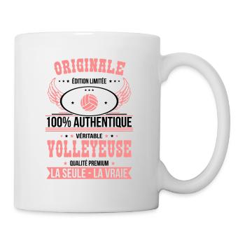 Authentique et véritable volleyeuse - Originale - Mug blanc - blanc - Droite