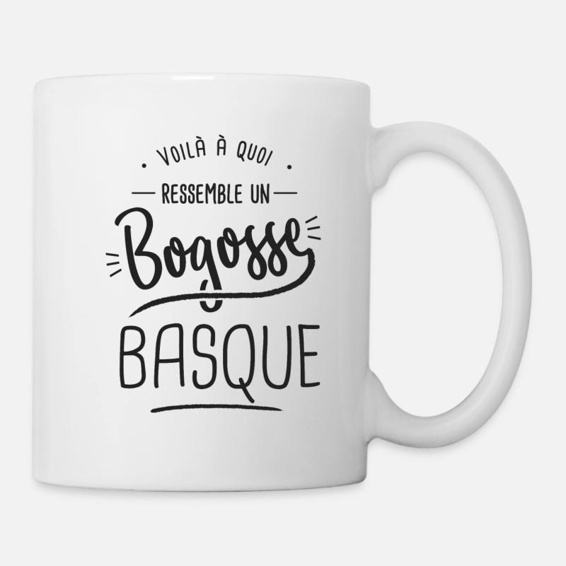 pays basque voilà un bogosse basque cadeau Basque - Mug blanc - blanc