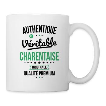 Authentique et véritable Charentaise - Originale - Mug blanc - blanc - Droite