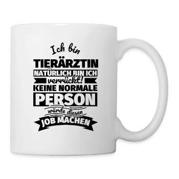 Tierärztin Geschenke - Tasse - Weiß - Rechts