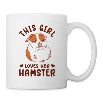 This Girls loves Hamsters Animal Owner Pets Lover - Tasse - Weiß - Rechts
