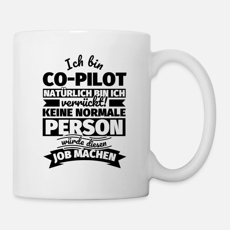 Co-Pilot Geschenke - Tasse - Weiß