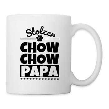 Chow-Chow lustig Herrchen Hund - Tasse - Weiß - Rechts