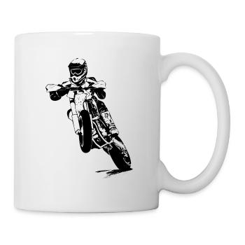 Supermoto - Supermotard - Mug blanc - blanc - Droite