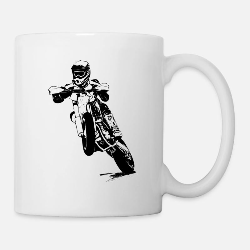 Supermoto - Tasse - Weiß